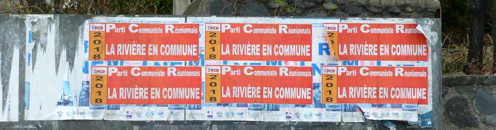 12 novembre 2017 - St-Pierre - Affiche La Rivire en commmune