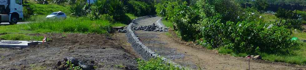 28 mars 2018 - St-Pierre - Chantier de l'amnagement du littoral ouest - Pointe du Diable -